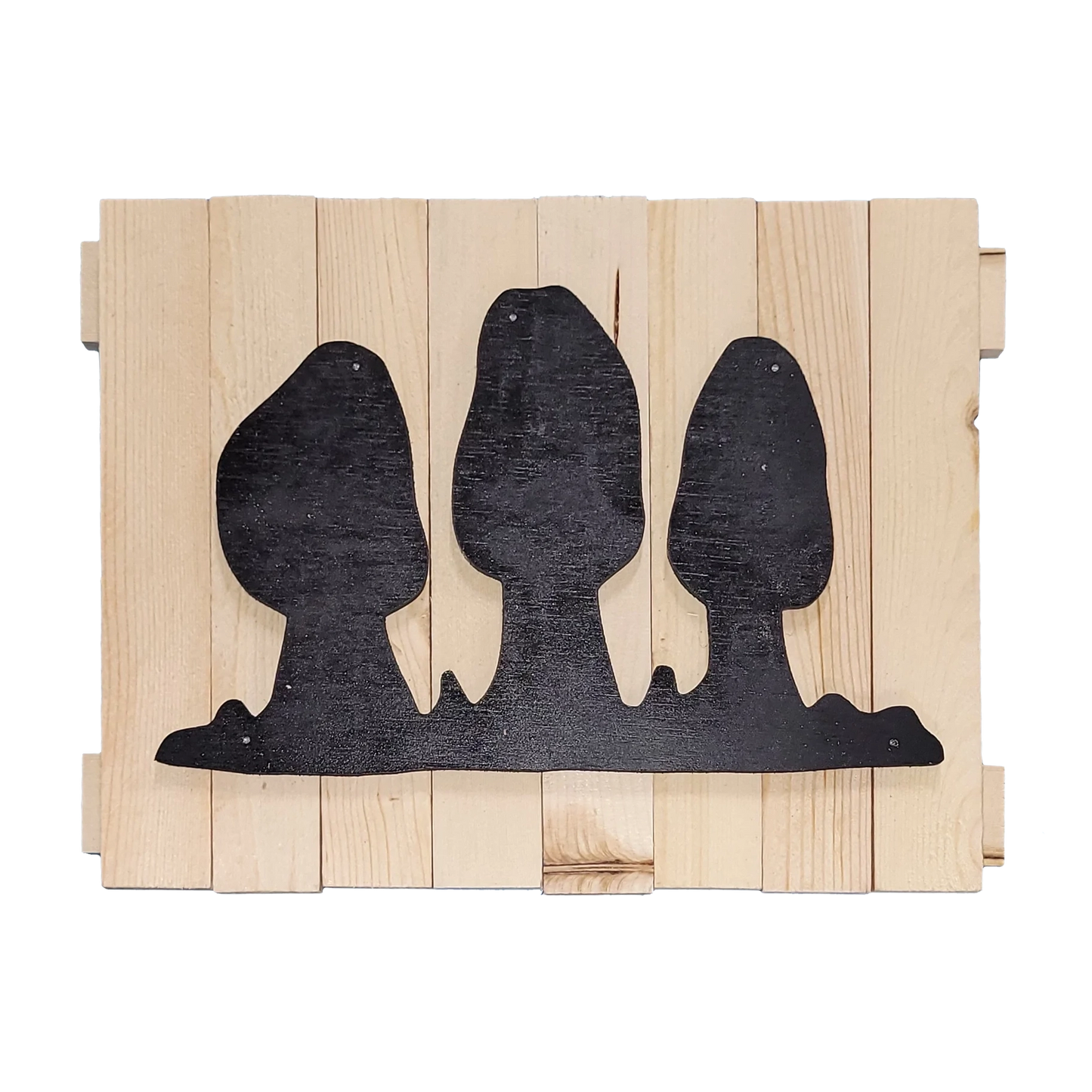 Morel mushroom silhouette 10x13