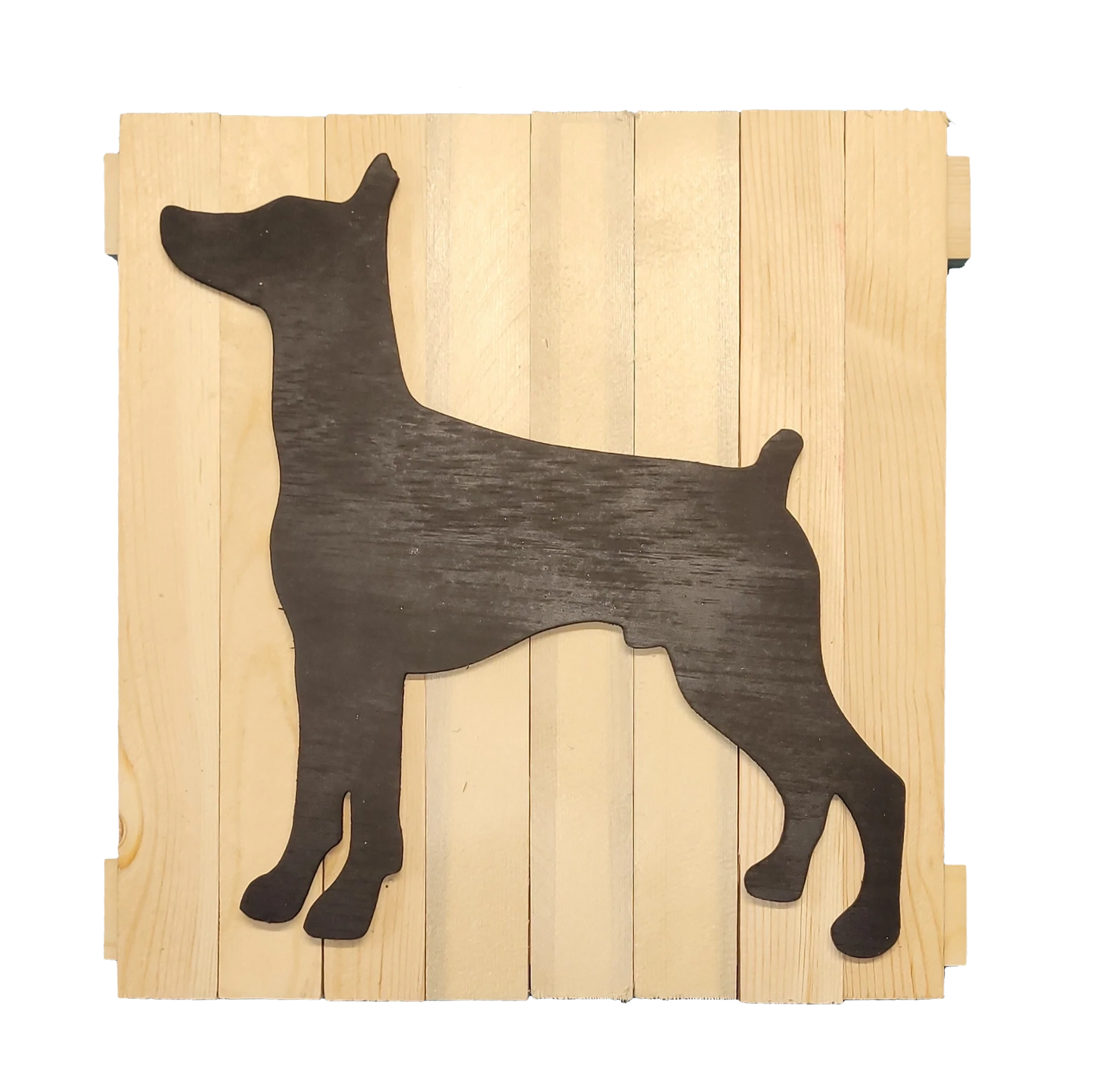 Doberman silhouette 13x13