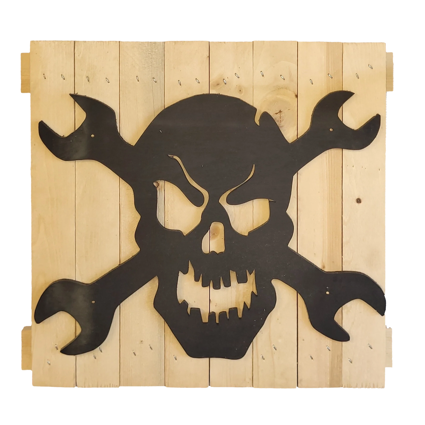 Mechanics skull and wrenches 13x13