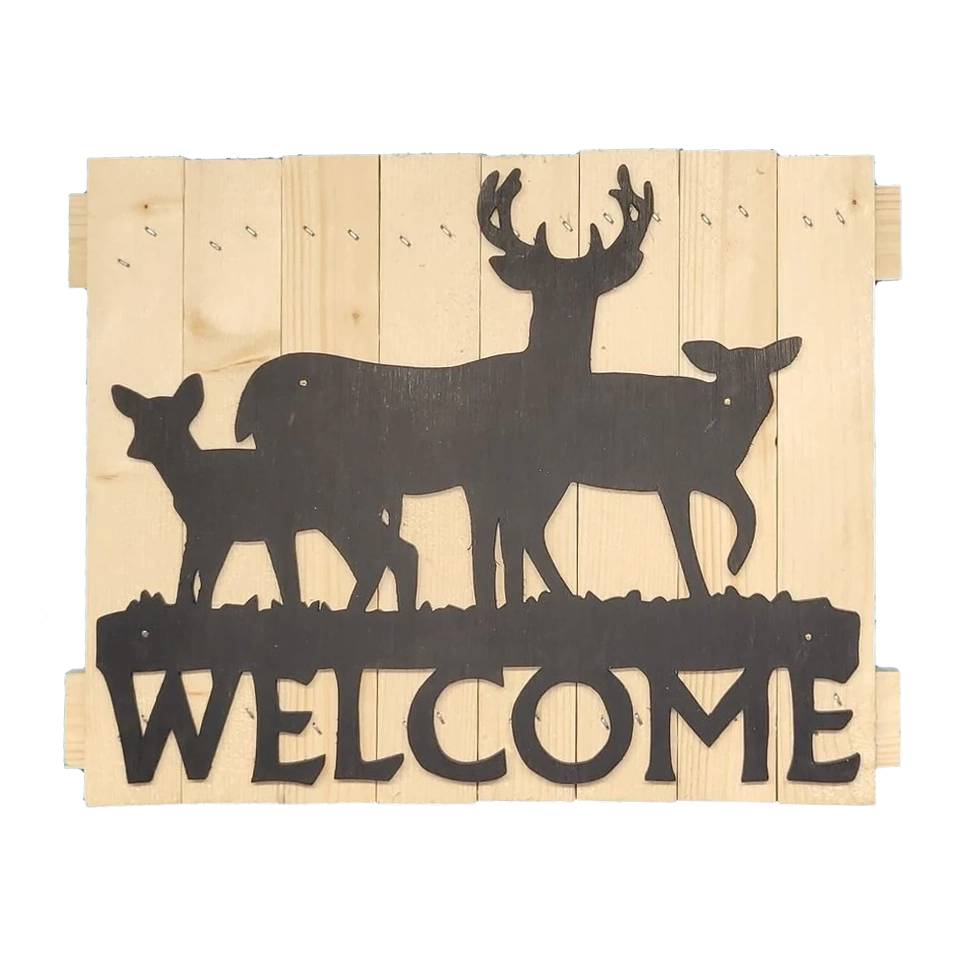 Welcome Deer 10x13"