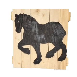 Draft horse 10x10"