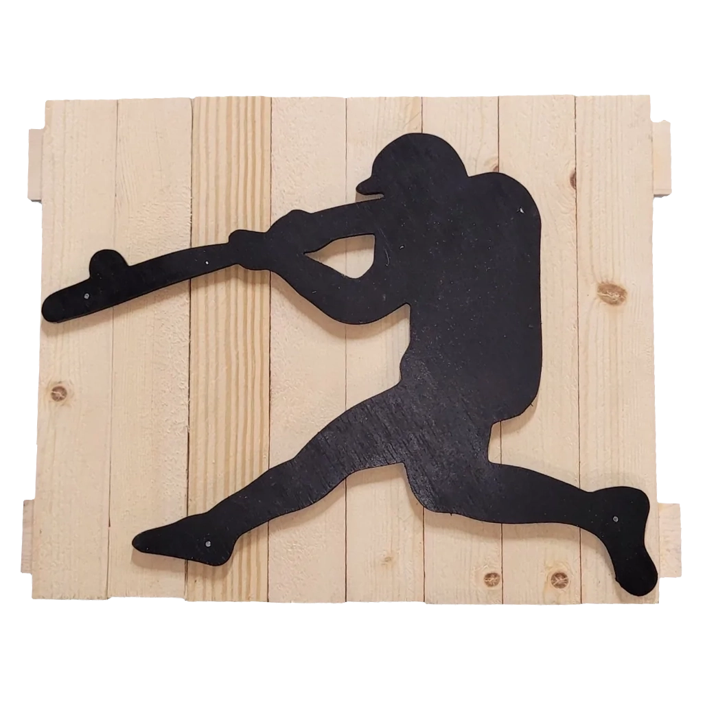 Batter up! Baseball player 10x13