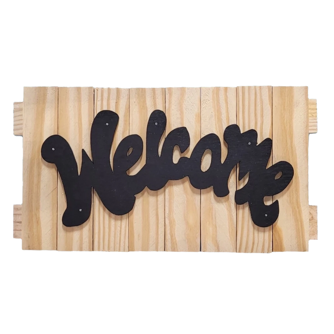 Arched welcome sign 7x13