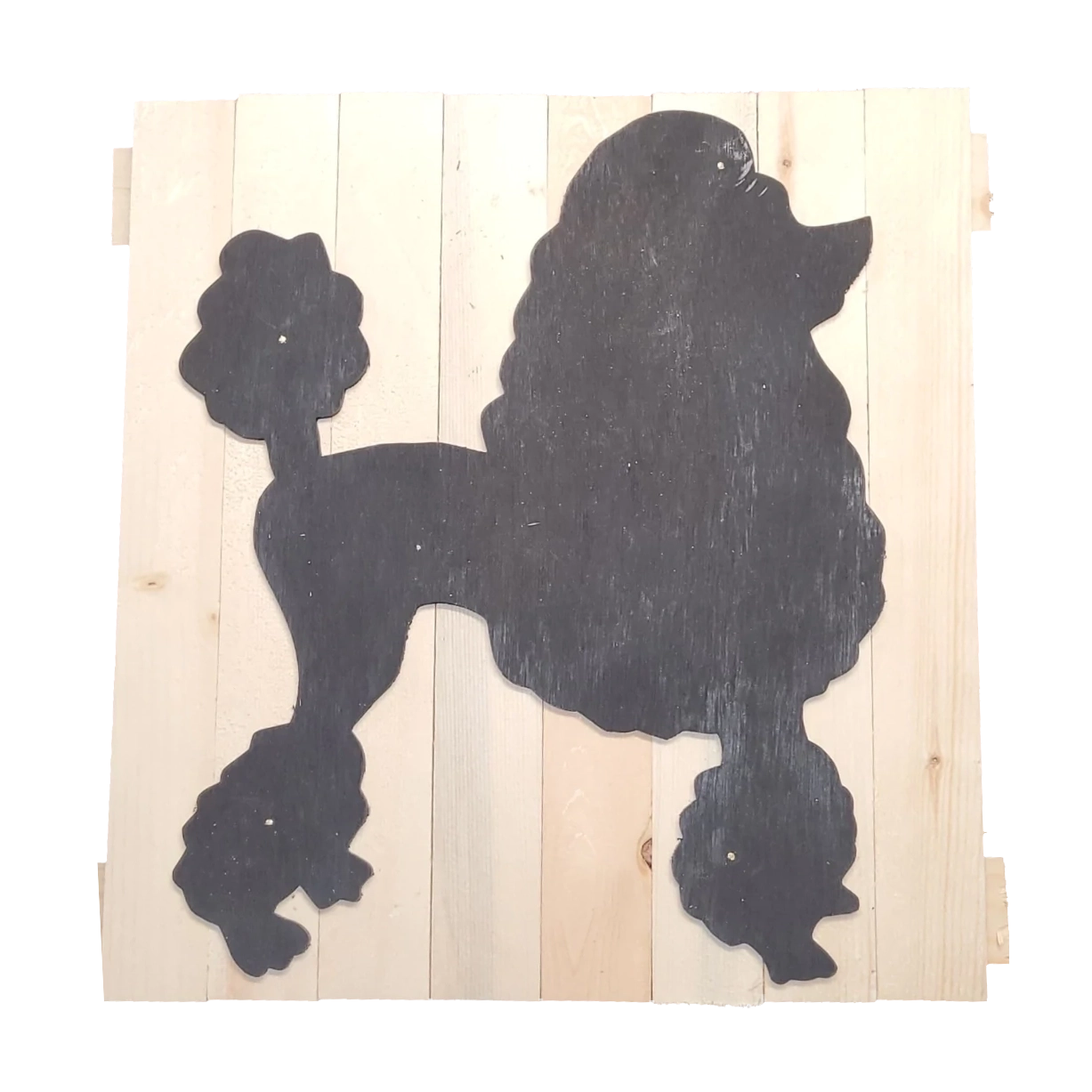 Poodle silhouette 13x13