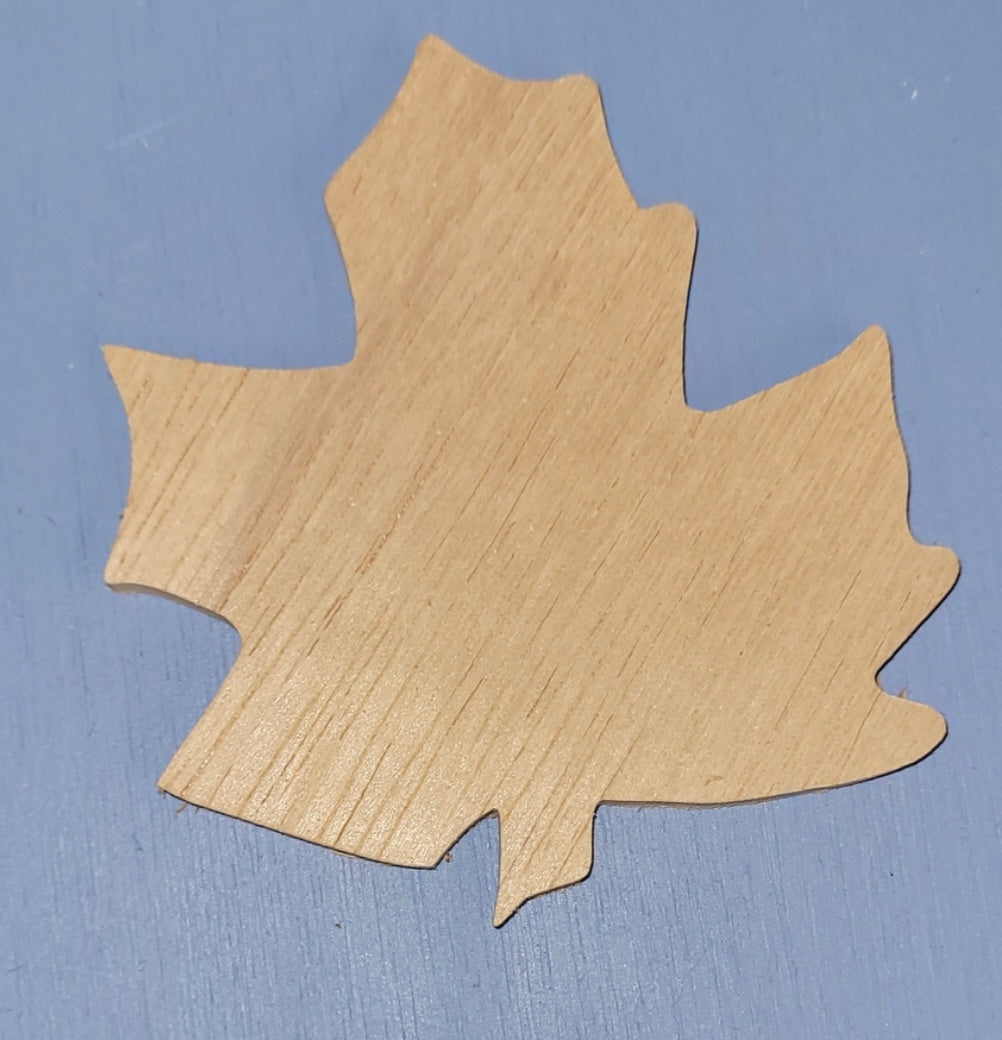 Hard maple leaf ornament