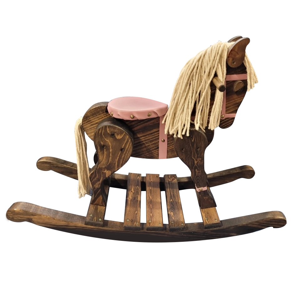 Custom wooden rocking horse sales