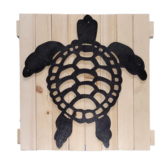 Sea turtle  10x10"