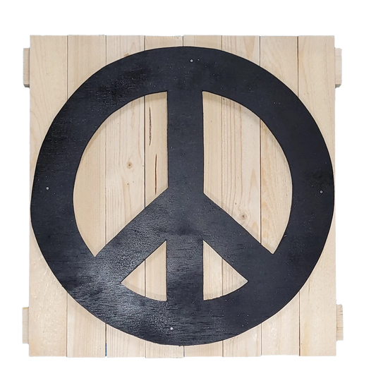 Large peace sign 13x13