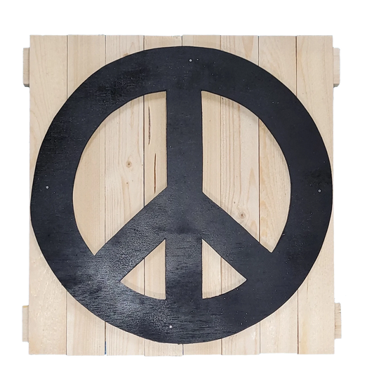 Small peace sign 10x10