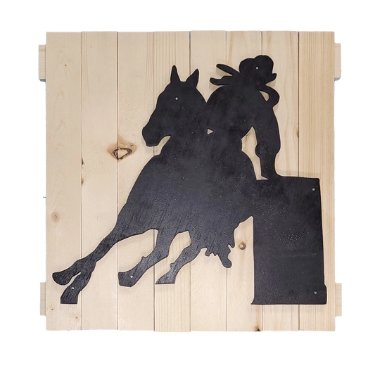 Rodeo Barrel racer 13x13