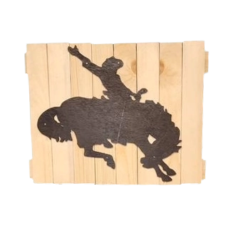 Bronc rider 10x13"