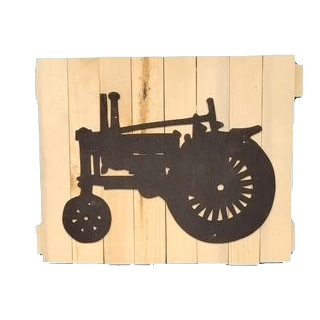Antique tractor 10x13"
