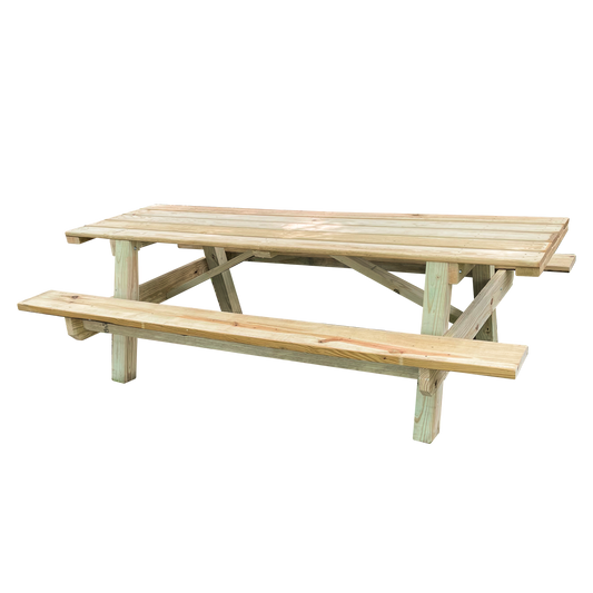 8ft Treated Picnic Table