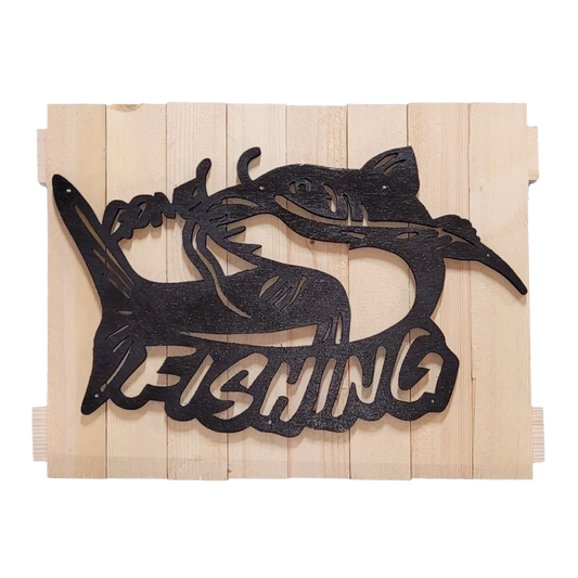 Catfish gone fishing 10x13